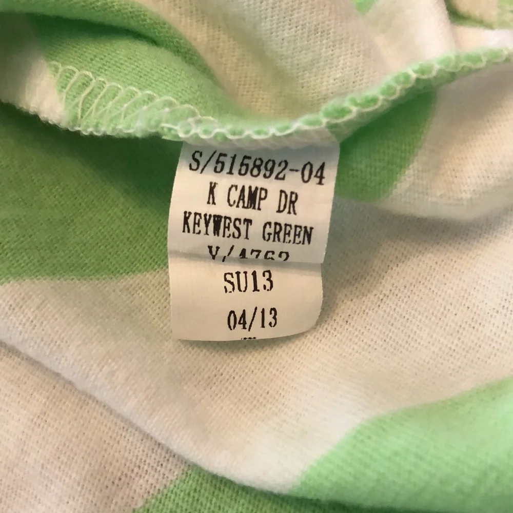 Old Navy Green Striped Skater Swing Dress Size Small 6 7